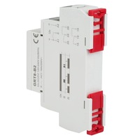 Miniatur Relay Timer 24 Jam Fungsi Tunggal AC/DC 12-240V Tertutup Rapat untuk Din Rail AC DC12V-240V AC220V Penundaan Nyala/Mati