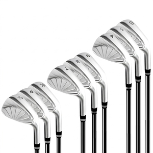 Set di ferri da golf Cross-border Best-seller in acciaio inossidabile con asta Flex R, modelli 4/5/6/7/8/9/P/A/S, set completo per allenamento - Product Image 4