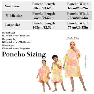 Serviettes de plage en microfibre pour adultes et enfants, poncho à capuche teint à la main, vente en gros, séchage rapide, sans sable, absorbant, logo personnalisé - Product Image 5