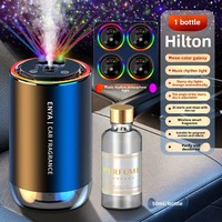 Diffuseur d'arômes intelligent pour voiture avec capteur de vibration, lumière LED réglable, démarrage/arrêt automatique, parfum de Cologne, alimentation USB, intérieur