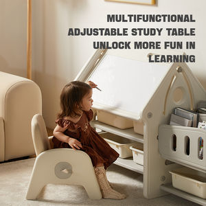 Juego de sillas de mesa multifuncional <span class=keywords><strong>para</strong></span> niños, tablero de dibujo magnético de altura ajustable <span class=keywords><strong>para</strong></span> aprender tareas de lectura, Baño - Product Image 2