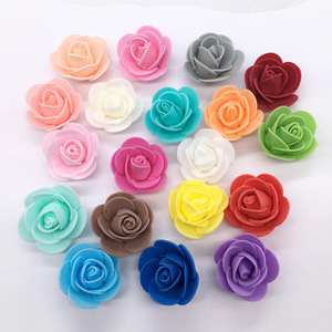 Flor de Espuma Rosa de 3.5cm, Flores Decorativas, Cabeza de Rosa de Espuma, Material Floral para Osos de Peluche, Precio de Fábrica Ammy, Gran Venta - Product Image 1