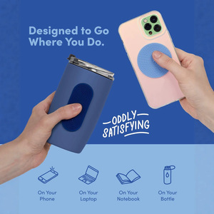 Speks Slabs Silicone <b>Waterproof</b> Sensory Stickers Three Textures for Phone Cup Stress Relief Hand-Eye Coordination - Product Image 2
