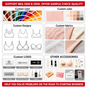 Reggiseno a fascia <span class=keywords><strong>con</strong></span> chiusura frontale, spalline larghe, jacquard senza cuciture, senza ferretto, lingerie confortevole, push-up, reggiseno da tutti i giorni per donna - Product Image 5