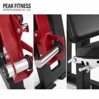 Machine d'extension des jambes isolalette à charge par disques pour salle de sport commerciale, équipement d'entraînement double indépendant