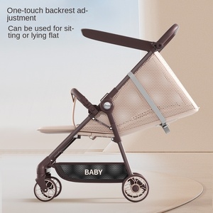 Poussette parapluie légère, poussette de poche compacte pour tout-petits, inclinable, approuvée par les compagnies aériennes, 4 roues - Product Image 3