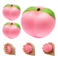 Jouet en peluche pêche à remontée lente, anti-stress, cadeau en peluche rembourré (Rose)