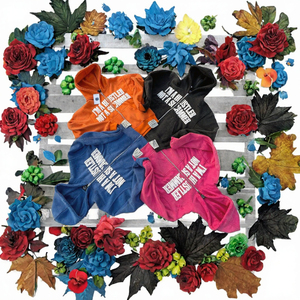 Sudadera con capucha y cremallera I'm A Hustler Not A Scammer, sudadera informal unisex de forro polar, naranja, negro, azul, rosa - Product Image 3
