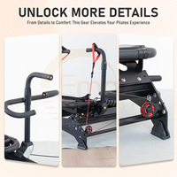 Machine de fitness portable multi-performance réglable pour studio, yoga, Pilates, gym et exercices corporels (Reformer)