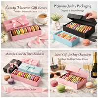 Boîtes à macarons en papier écologiques de qualité alimentaire avec logo personnalisé HONPAK pour gâteaux, biscuits, pain, pâtisseries, beignets et macarons