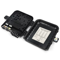 Caja NAP 1x8 de Fibra Óptica Impermeable FTTH, Caja NAP 1x8 Desbalanceada, Caja de Distribución de Fibra Óptica, Caja NAP de 8 Puertos