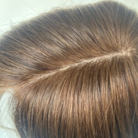 Listo para enviar: Peluca de silicona médica de alta calidad con base de seda y trama superior en la parte trasera, cuero cabelludo realista para quimioterapia, alopecia, venta al por mayor para salones.