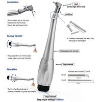 Tournevis à cliquet pour implant dentaire en aluminium de haute qualité