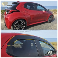 Visor de ventana de inyección Visor de ventilación Deflector de protección contra el clima Protector de lluvia para TOYOTA YARIS VITZ HB XP210 2019-2023