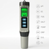 Nouveaux produits 2026 Sonde multiparamètre 8-en-1 pour test de piscine pH et chlore Capteur d'eau X81 Mètre PH/TDS/EC/CL/S.G./SALT/ORP/TEMP