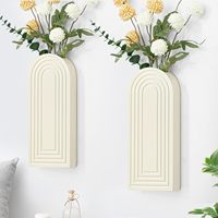 Jardinière murale en bois, vase bohème suspendu pour plantes et fleurs d'intérieur, jardinières murales en bois naturel pour la décoration artistique de la maison