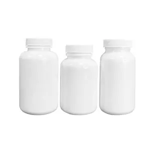150ml 200ml Branco HDPE Pill Bottle Medicina Cápsula Suplemento Garrafa Food Grade Jar com tampa childproof