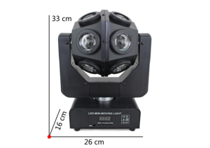 Venta al por mayor de fábrica: Luces móviles LED de haz de 120W para DJ, discotecas, fiestas, conciertos y pubs - Product Image 5