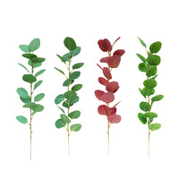 Feuilles d'eucalyptus en soie artificielle à une seule branche Offre Spéciale pour la décoration de mariage