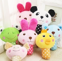 Jouets pour animaux de compagnie durables et résistants à la mastication, qui grincent, respectueux de l'environnement, 100% avec peluche d'animaux de dessin animé de fruits pour chiens