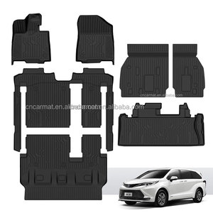Alfombrillas de coche para Toyota <span class=keywords><strong>Sienna</strong></span> 7 y 8 asientos 2020-2025 alfombrilla de coche antideslizante impermeable personalizada TPE alfombra de coche accesorios interiores - Product Image 1