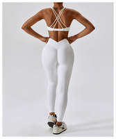 Leggins Levanta Pompis Nylon Elastano Cintura alta Control de barriga Entrenamiento físico Yoga Leggings para mujeres Logotipo personalizado