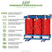 JZP transformator tipe kering Resin cor tembaga SCB, tiga fase tahan ledakan kebisingan rendah 2500kVA 10/0.4kV untuk