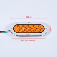 Feux arrière de camion en gros 12V/24V LED, feux arrière de camion elliptiques à clignotants séquentiels, feux de bordure de camion - Fabricant