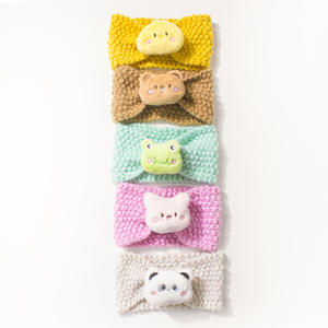 Düğüm bebek kız kafa tığ bandı yenidoğan sıcak hayvan Hairband yürüyor türban saç aksesuarı Accessory - Product Image 5