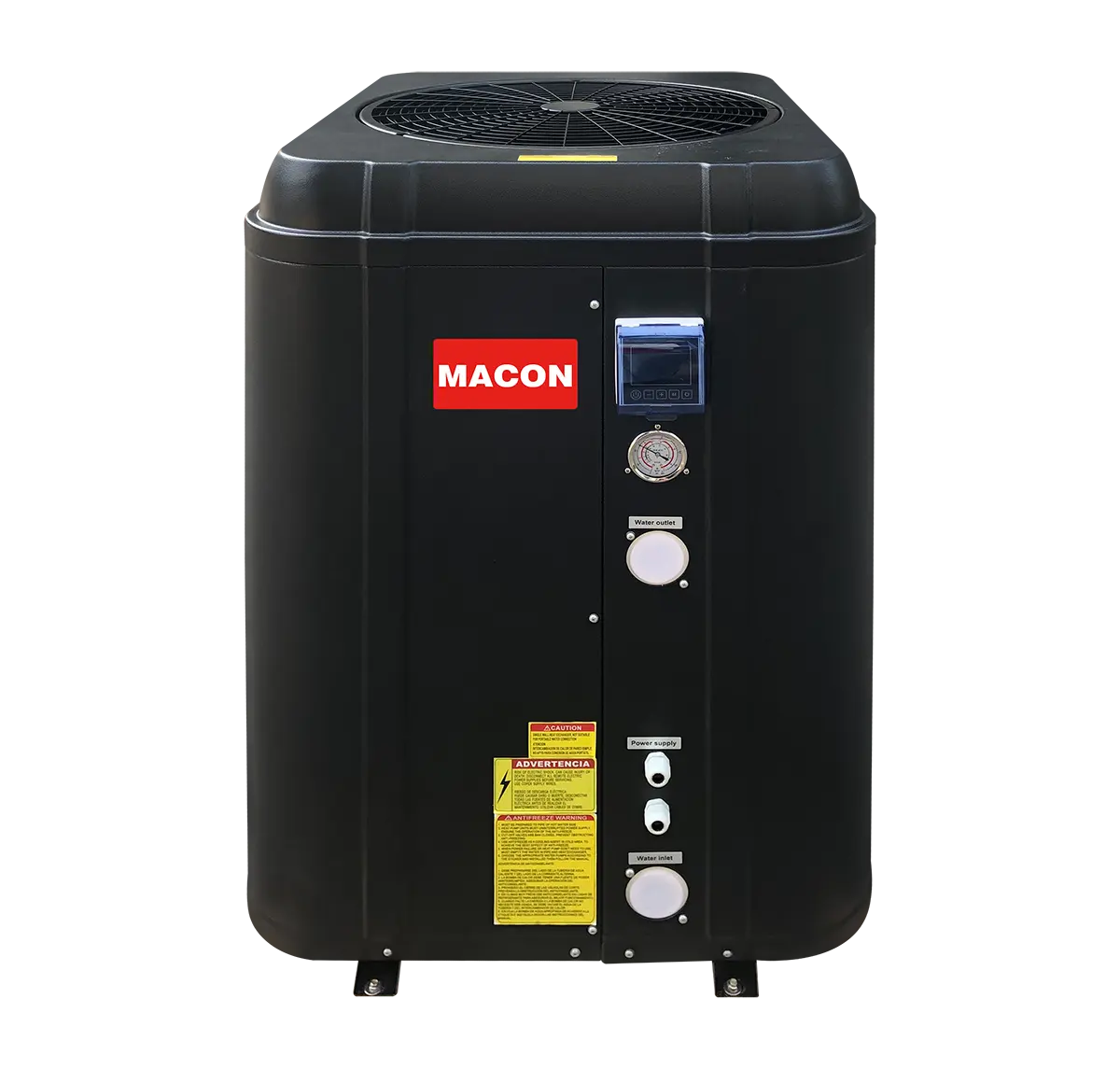 Macon 15kw swimming pool heat pump spa water heater heating calentador for Israel
