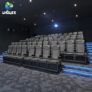محاكاة الواقع الافتراضي 2dof 4D مقعد متحرك مع البيئة تأثيرات الحركة في قاعة كبيرة لعبة غرفة