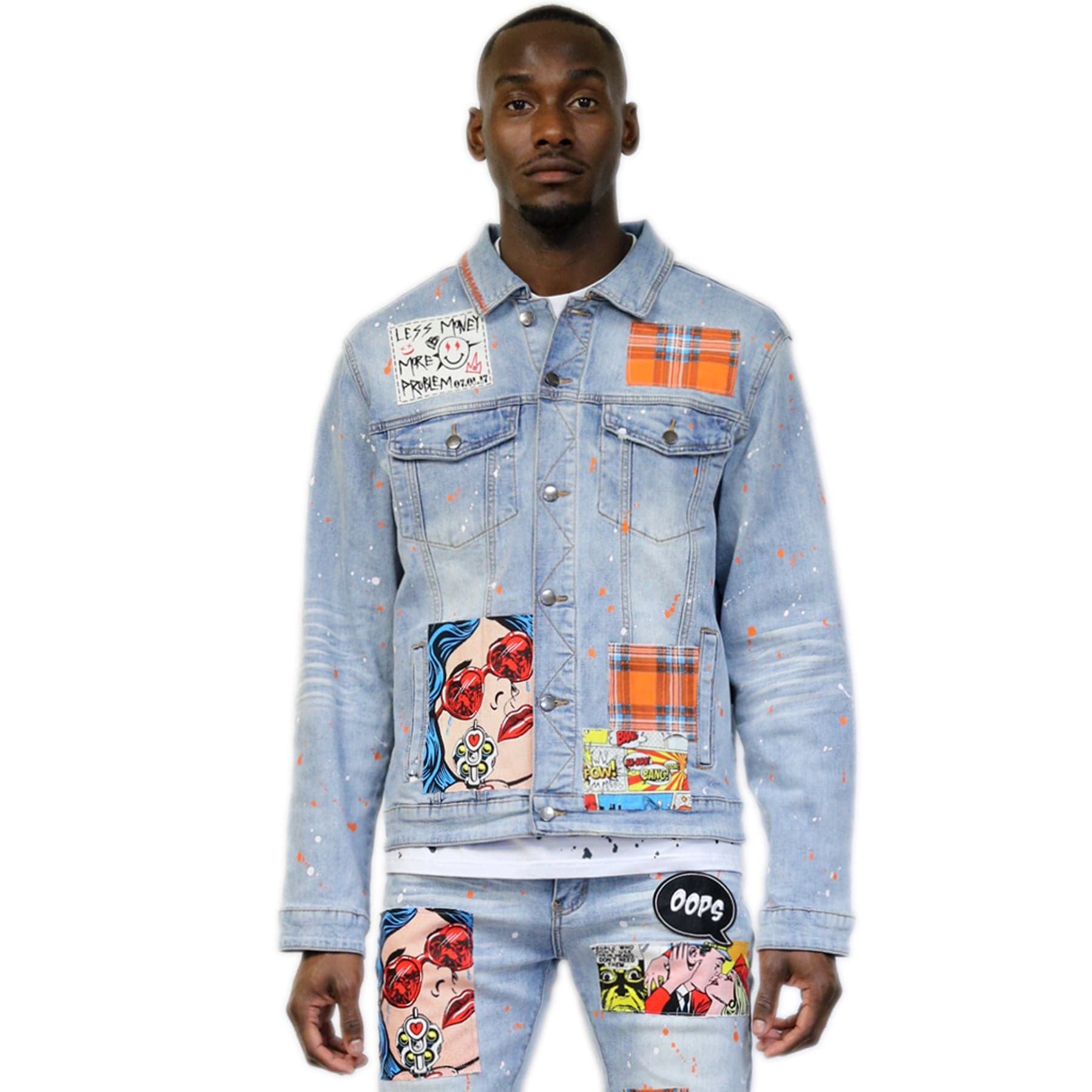 AeeDenim Custom Men's Premium Denim Jacket With Heavy Garment Wash