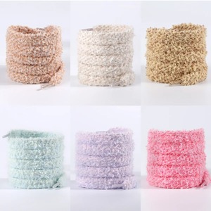 Tùy Chỉnh Chất Lượng Cao Sang Trọng Phẳng Fluffy Dây Giày Răng Cưa Phong Cách Giản Dị Thời Trang Mờ Dây Giày Với Dây Giày - Product Image 5