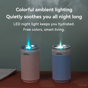 Thiết kế mới Ring-Pull có thể xách tay Độ ẩm không khí 260ml mát Mist <span class=keywords><strong>mini</strong></span> tạo độ ẩm cho xe văn phòng Máy tính để bàn phòng ngủ - Product Image 4