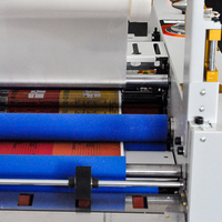 Machine à plastifier le papier automatique haute performance, plastifieuse de haute précision pour affiches et brochures, plastifieuse recto simple pour prospectus