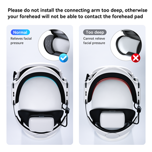 Sangle de tête magnétique AMVR BS1 pour Quest 3 et Quest 3s avec coussinet facial – Équilibre optimal, haute sécurité, ventilation, autonomie de la batterie illimitée - Product Image 4