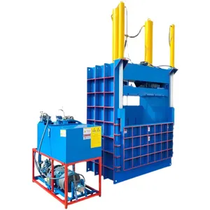 scrap plastic bottle hydraulic baling machine waste paper baling press