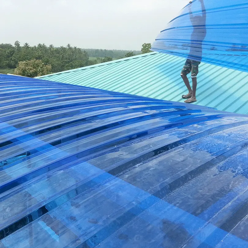 窓/屋根保護用段ボールポリカーボネート防雨/ハリケーン透明プラスチックシート