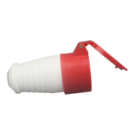 Prise électrique industrielle WNZJ WNS1 16A 4P IP44 intérieure/extérieure, étanche à la poussière et à l'eau, 400V, non-terrestre, rouge, connecteur CE OEM