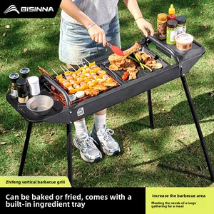 Griglia per Barbecue Domestica e da Esterno, <span class=keywords><strong>Set</strong></span> Completo per Kebab e Carne, Pieghevole e Portatile, Modello 2025 SK276 4,5kg - Product Image 5