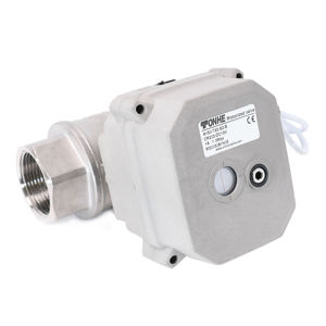 Válvula motorizada eléctrica normalmente cerrada Tonheflow de 2 vías A150-T32-S2-B 1 1/4\" DN32 SS304 BSP hembra CR502 AC220V - Product Image 1