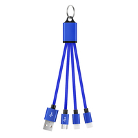 Câble de charge rapide 5V/2A tressé en nylon 3-en-1 Micro USB Type C avec gaine PVC TPE pour téléphones mobiles – Vente chaude