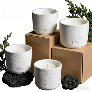 Vela de Cera de Soja en Cilindro de Cerámica Minimalista, Aromaterapia Perfumada, Decoración del Hogar, Fragancia Floral, Duración de 40-60 Horas - Product Image 2