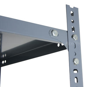 זול מחיר מפעל מדף כבד חובת אור מתכת אחסון מחוררת ברזל זווית מדפי עם מתלה מתכווננת - Product Image 3