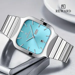 REWARD RD611264 Reloj de Cuarzo Cuadrado Azul Hielo para Hombre, Relojes Deportivos de Moda Resistentes al Agua para Hombre, reloj hombre - Product Image 1