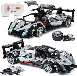 Flytec имитация комплект строительные игрушки 990 шт. RC технологии спортивный гоночный автомобиль модели DIY частиц строительные блоки игрушки в сборе - Product Image 2