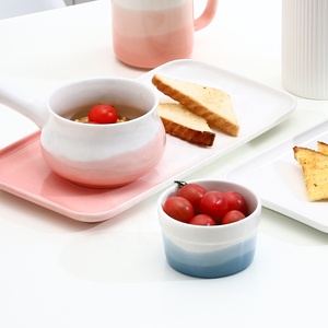 Ciotole in Ceramica Ecologiche per <span class=keywords><strong>Colazione</strong></span> e Cena, Adatte per Feste, con Ciotola Sicura per Torte e Dessert - Product Image 4