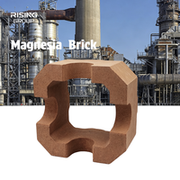 Briques de magnésite fusionnée à faible porosité, briques réfractaires anti-corrosion en magnésite, briques de magnésie pour revêtement de cuve