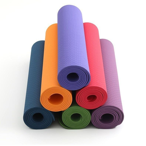 Wholesale Eco-Friendly TPE Soft Feel Thick Workout <strong>Stretching</strong> Yoga Mat Customized Print for Fitness Pilates Logo - Product Image 1