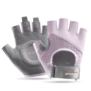 Gants <span class=keywords><strong>de</strong></span> cyclisme sportifs en polyester demi-doigts pour femmes, vente en gros - Product Image 5